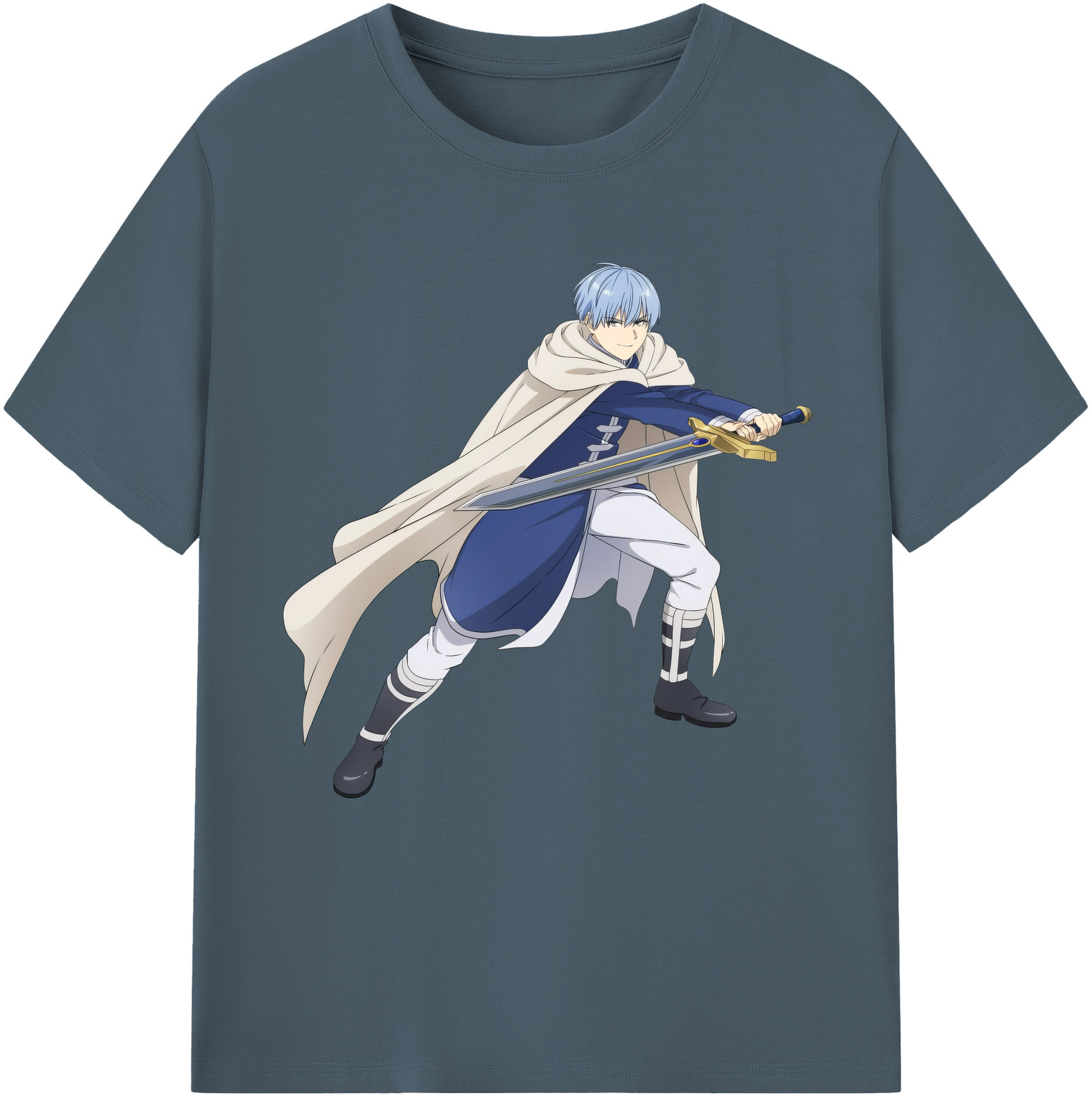 （画像用） 葬送のフリーレン Frieren 綿100％半袖Tシャツ（フロントプリント）